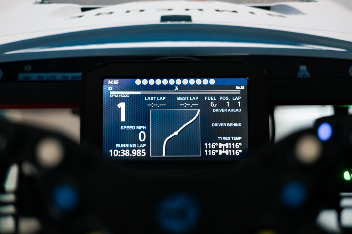 SimSmart Dashboard Display - Simsbyracers