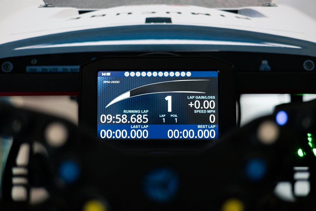 SimSmart Dashboard Display - Simsbyracers
