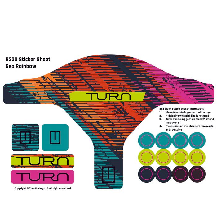 TURN RACING R320 STICKER SHEETS - Simsbyracers