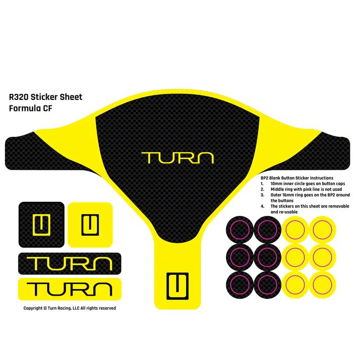 TURN RACING R320 STICKER SHEETS - Simsbyracers