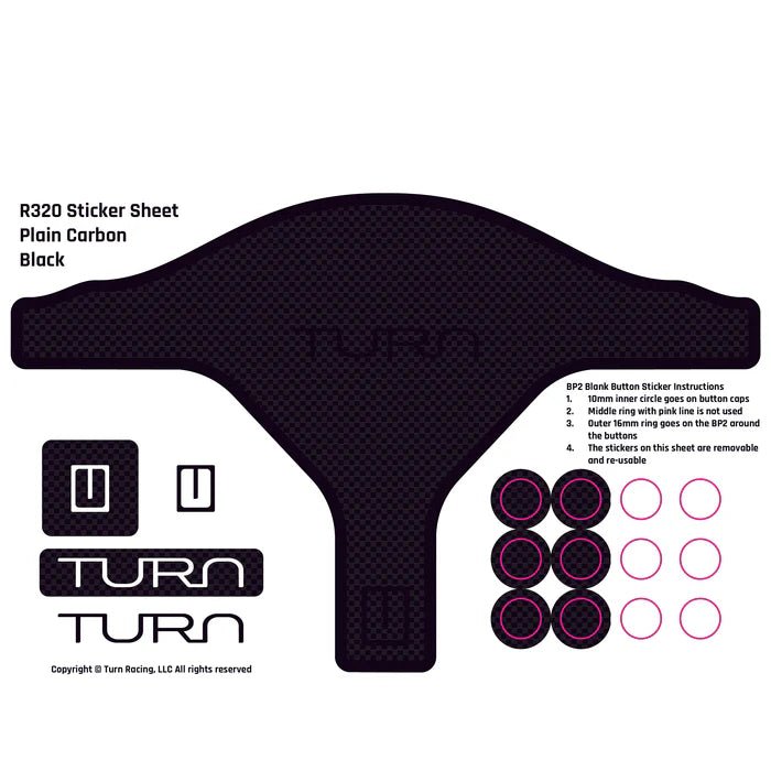 TURN RACING R320 STICKER SHEETS - Simsbyracers