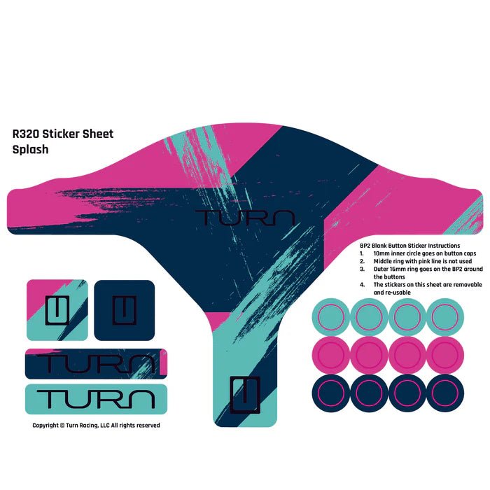 TURN RACING R320 STICKER SHEETS - Simsbyracers