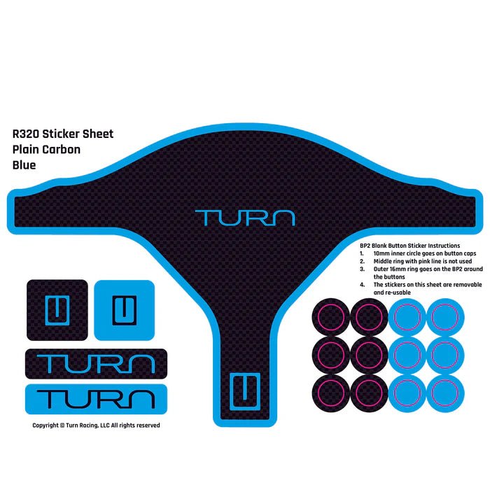 TURN RACING R320 STICKER SHEETS - Simsbyracers