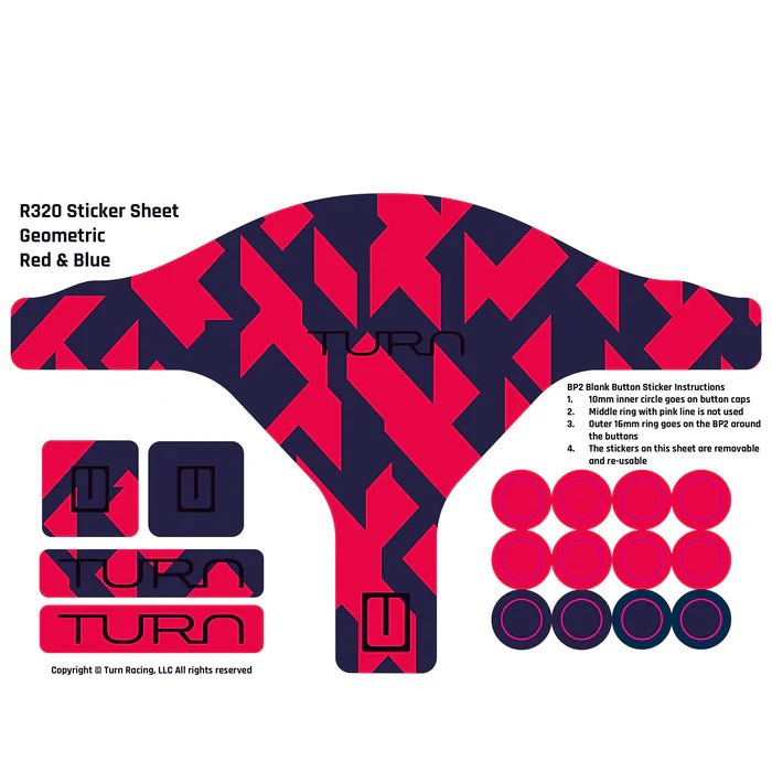 TURN RACING R320 STICKER SHEETS - Simsbyracers