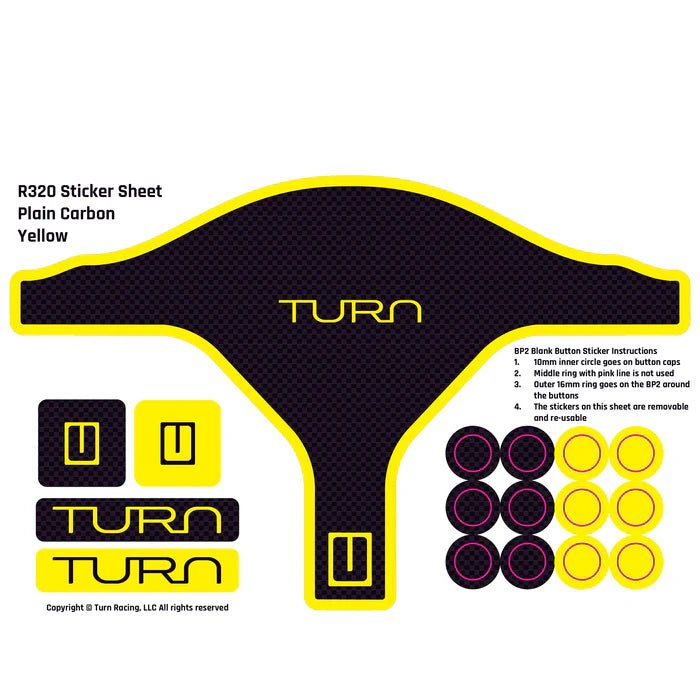 TURN RACING R320 STICKER SHEETS - Simsbyracers