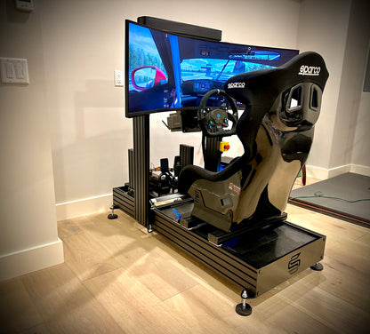Sims by Racers Turn-Key SBR165 Chassis-57”Screen-ActivePedal Sim Rig ...