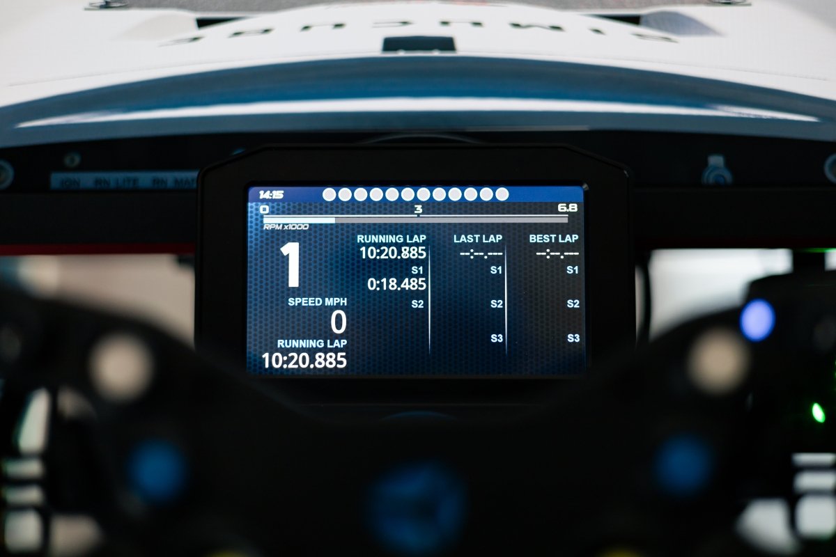 SimSmart Dashboard Display - Simsbyracers