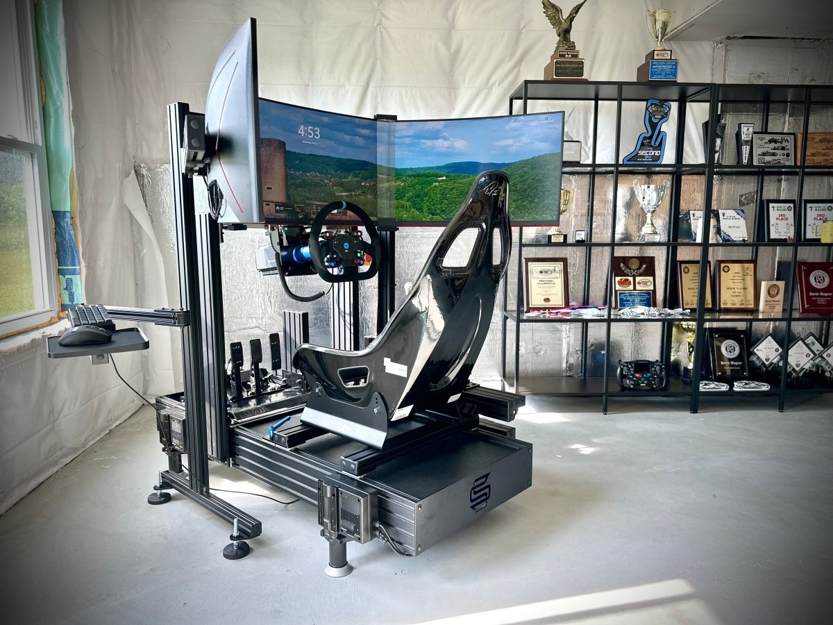 Turn - Key SBR165 Chassis - Triple 32”Screens - Hydraulic Pedals - Dbox Haptic Motion - Simsbyracers