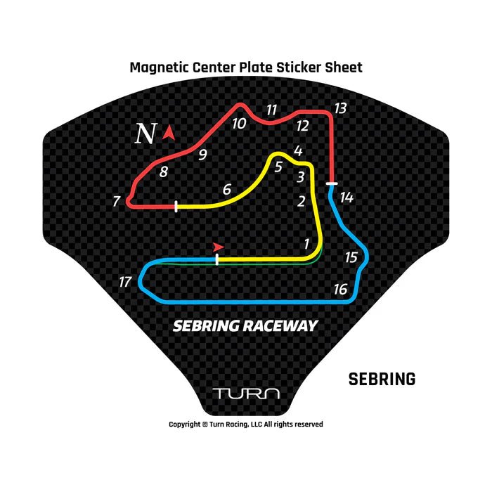 TURN RACING MAG PLATE STICKER SHEETS - Simsbyracers