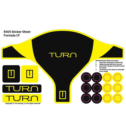 TURN RACING R305 STICKER SHEETS - Simsbyracers